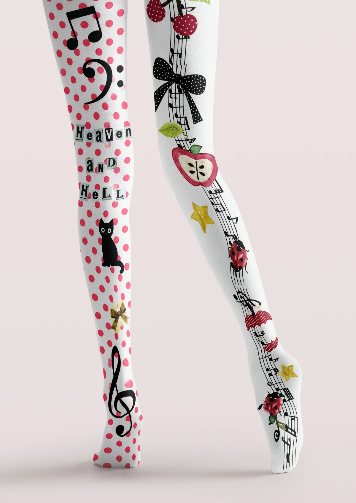 White Music and Polka Dot Tights