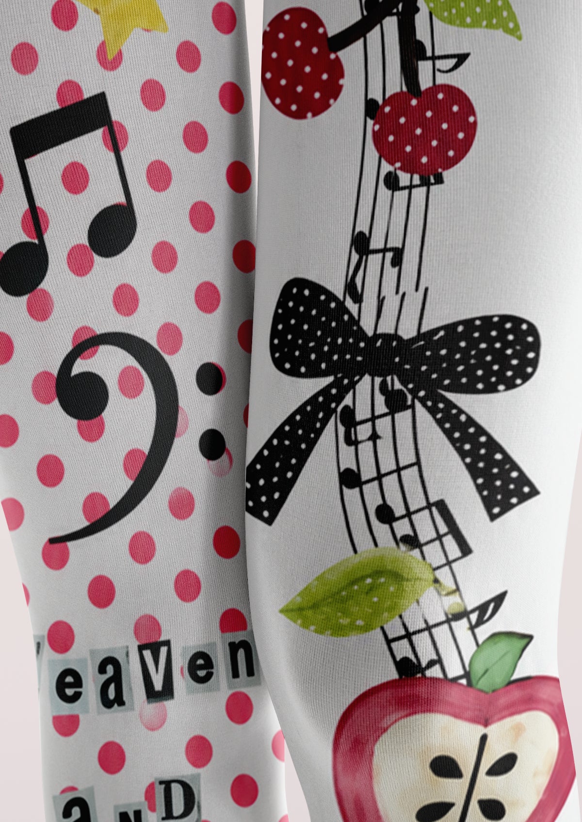 White Music and Polka Dot Tights