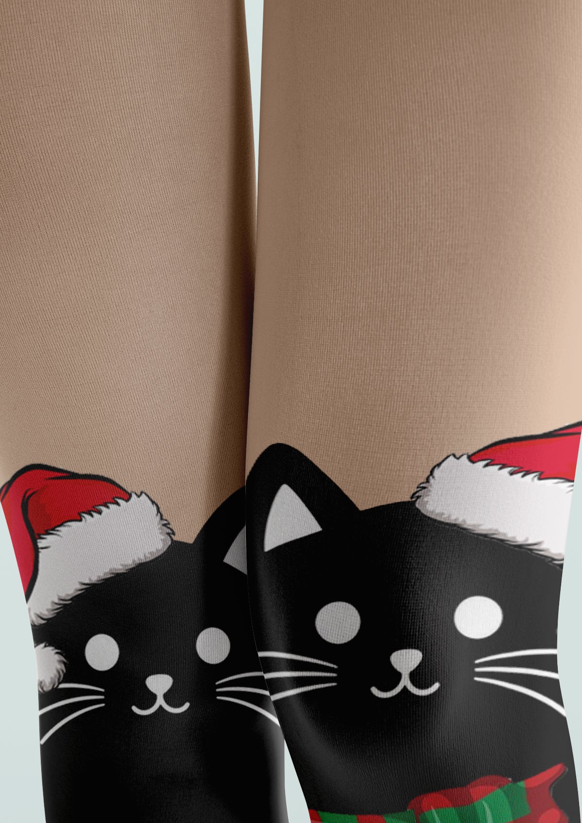 Black Christmas Cat Tights