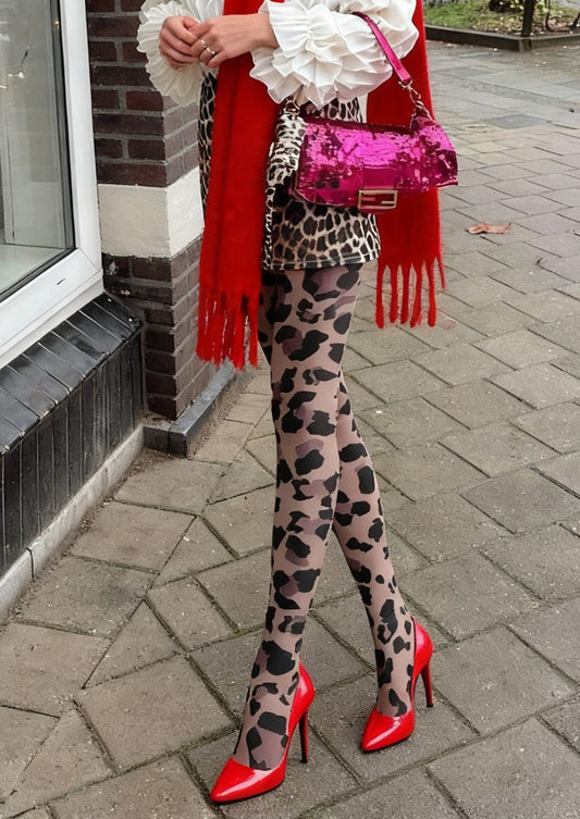 Animal Leopard Print Tights Hosiery Pantyhose