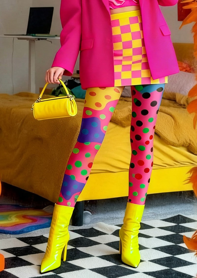 Polka Dot Tights Hosiery Pantyhose