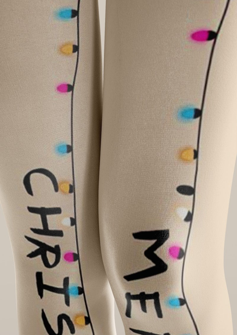 Christmas Themed Graphic Tights Hosiery Pantyhose