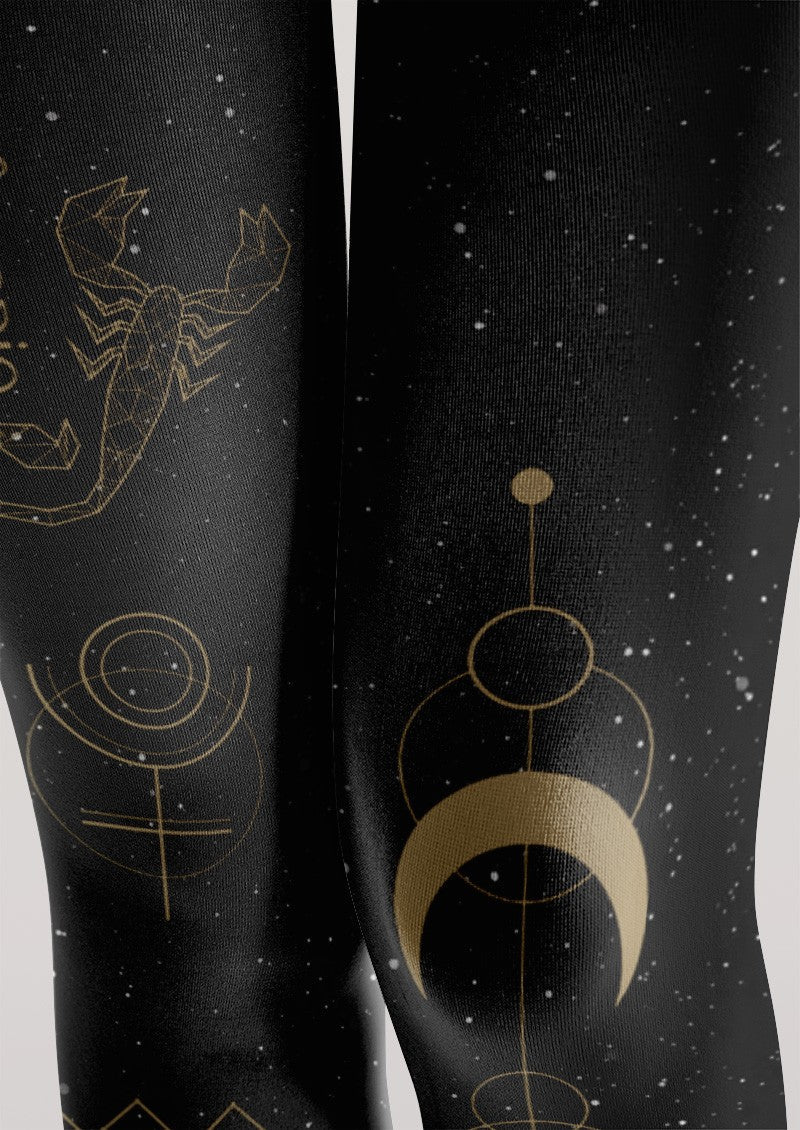 Scorpio Zodiac Tights Hosiery Pantyhose