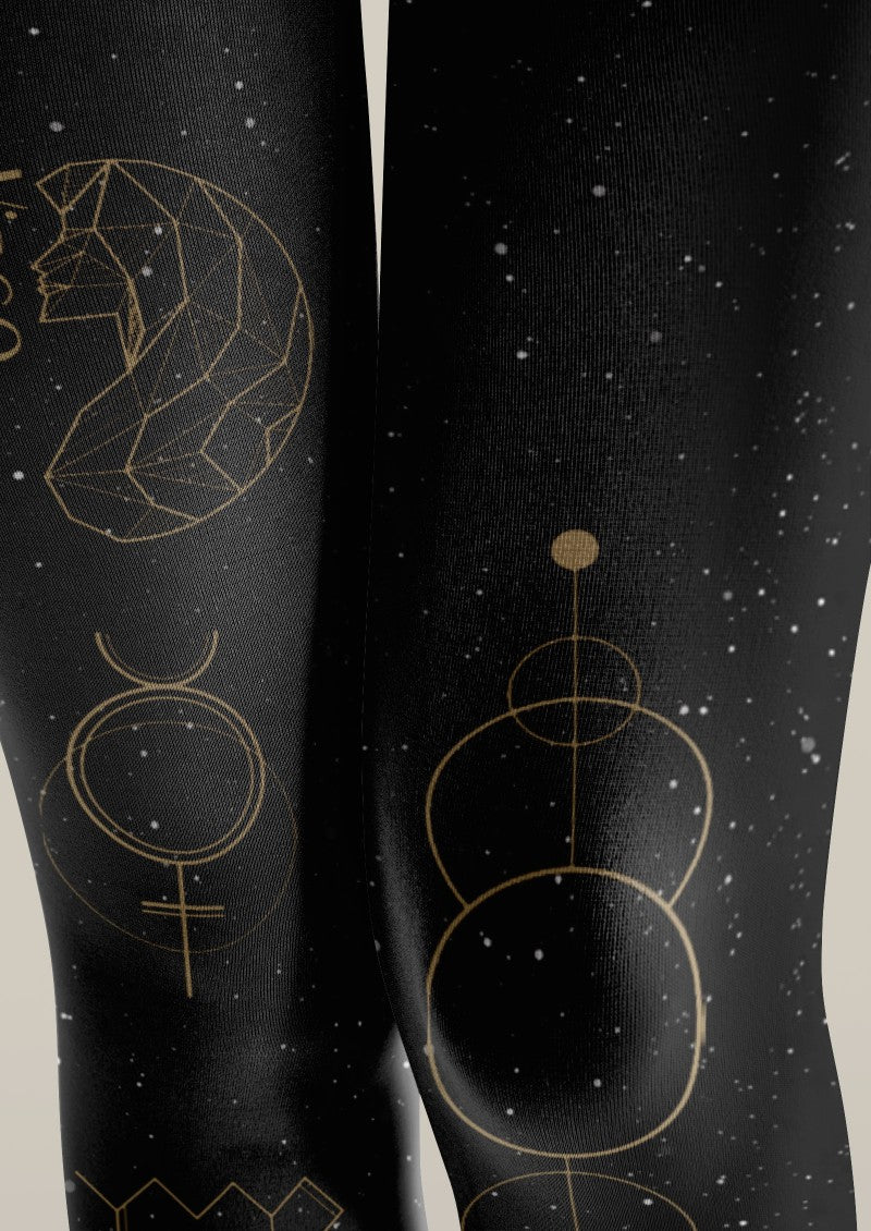 Virgo Zodiac Tights Hosiery Pantyhose