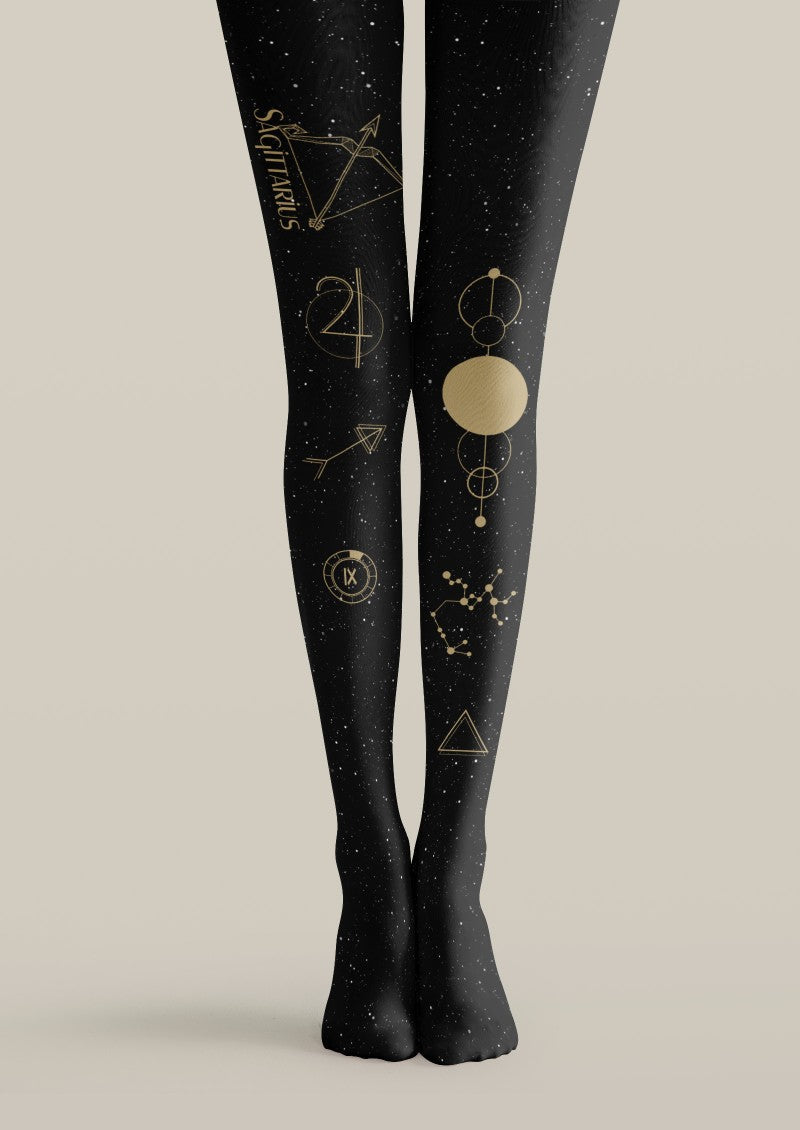 Sagittarius Zodiac Tights Hosiery Pantyhose