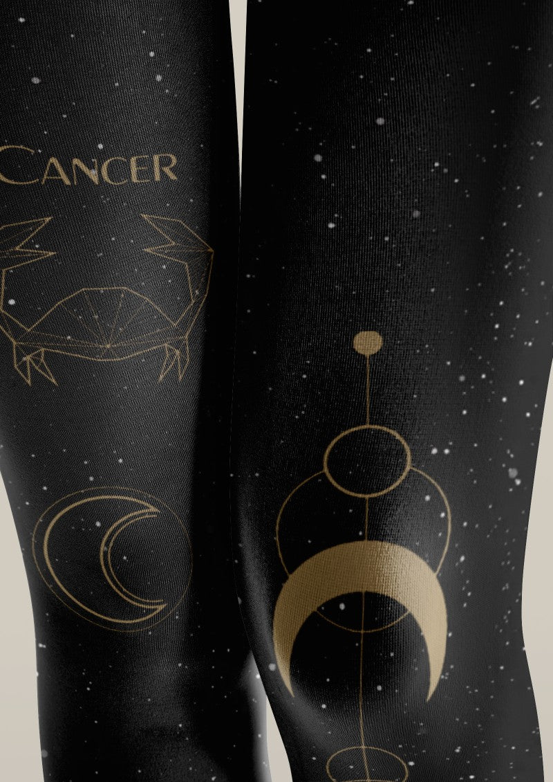 Cancer Zodiac Tights Hosiery Pantyhose