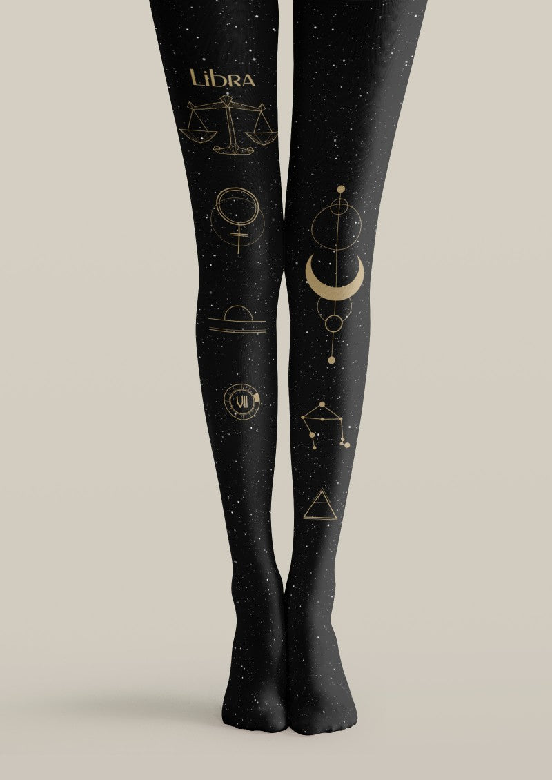 Libra Zodiac Tights Hosiery Pantyhose