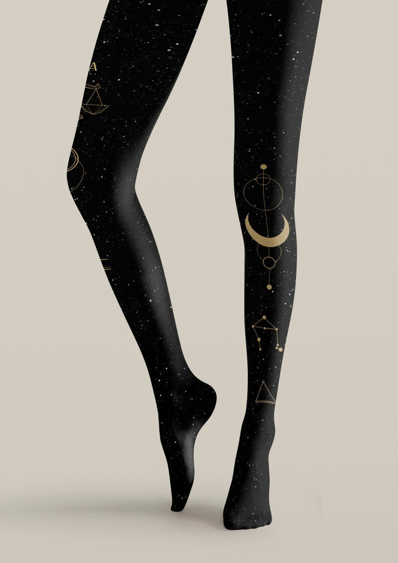 Libra Zodiac Tights Hosiery Pantyhose