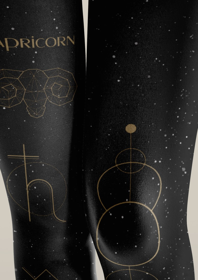 Capricorn Zodiac Tights Hosiery Pantyhose