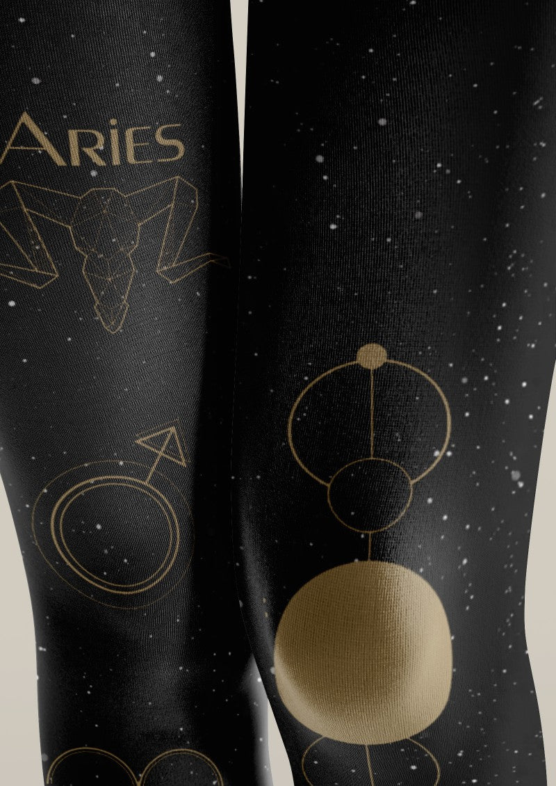 Aries Zodiac Tights Hosiery Pantyhose