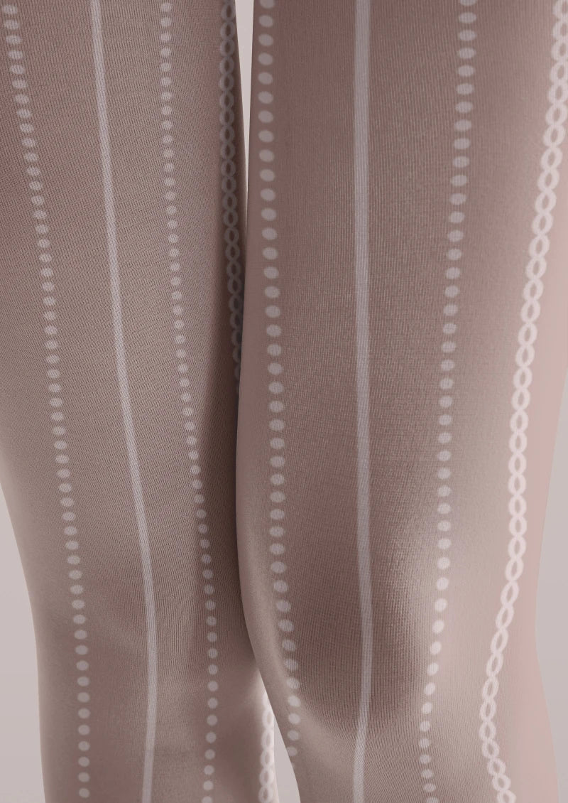 Light Pink Ribbed Tights Hosiery Pantyhose