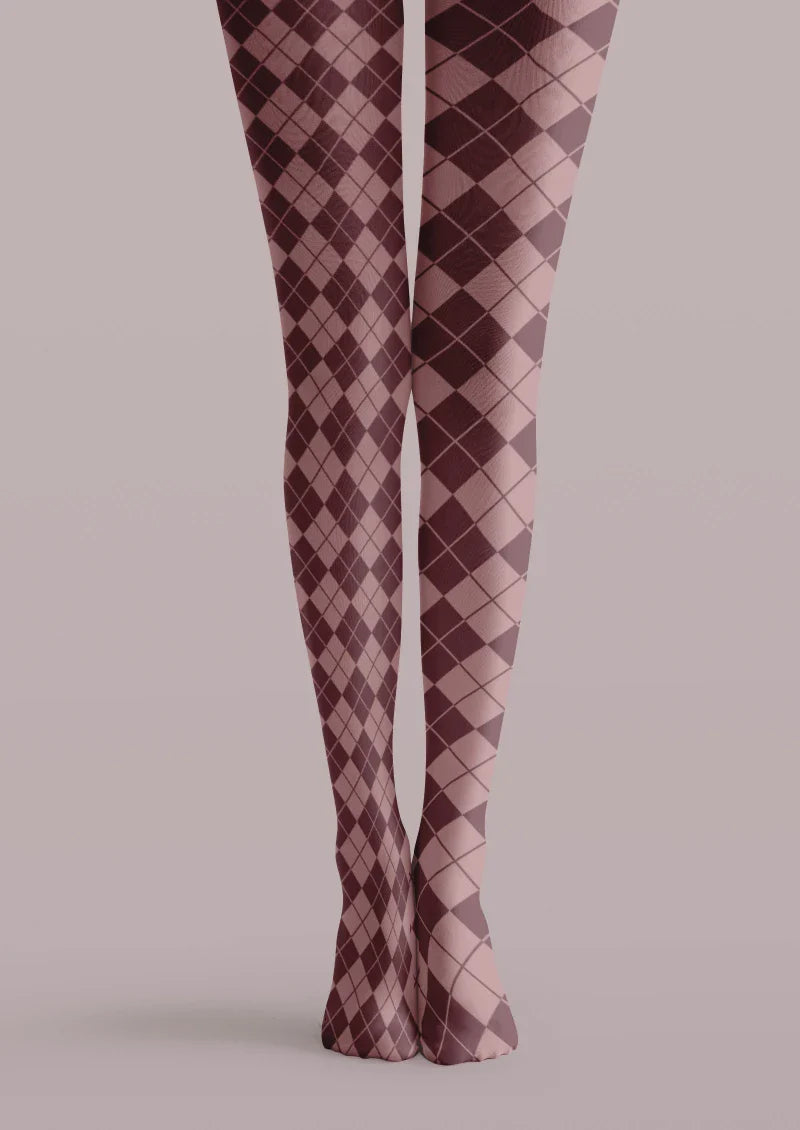 Argyle Check Tights Hosiery Pantyhose