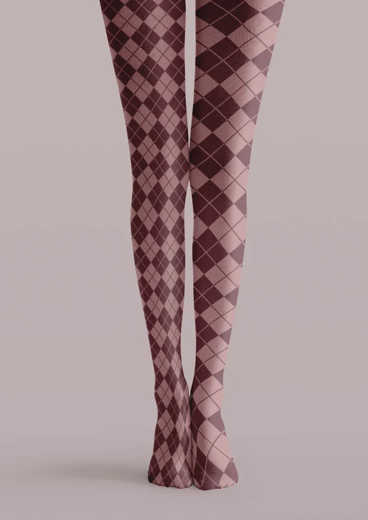 Argyle Check Tights Hosiery Pantyhose