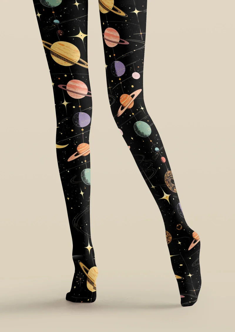 Starry Universe Graphic Tights Hosiery Pantyhose