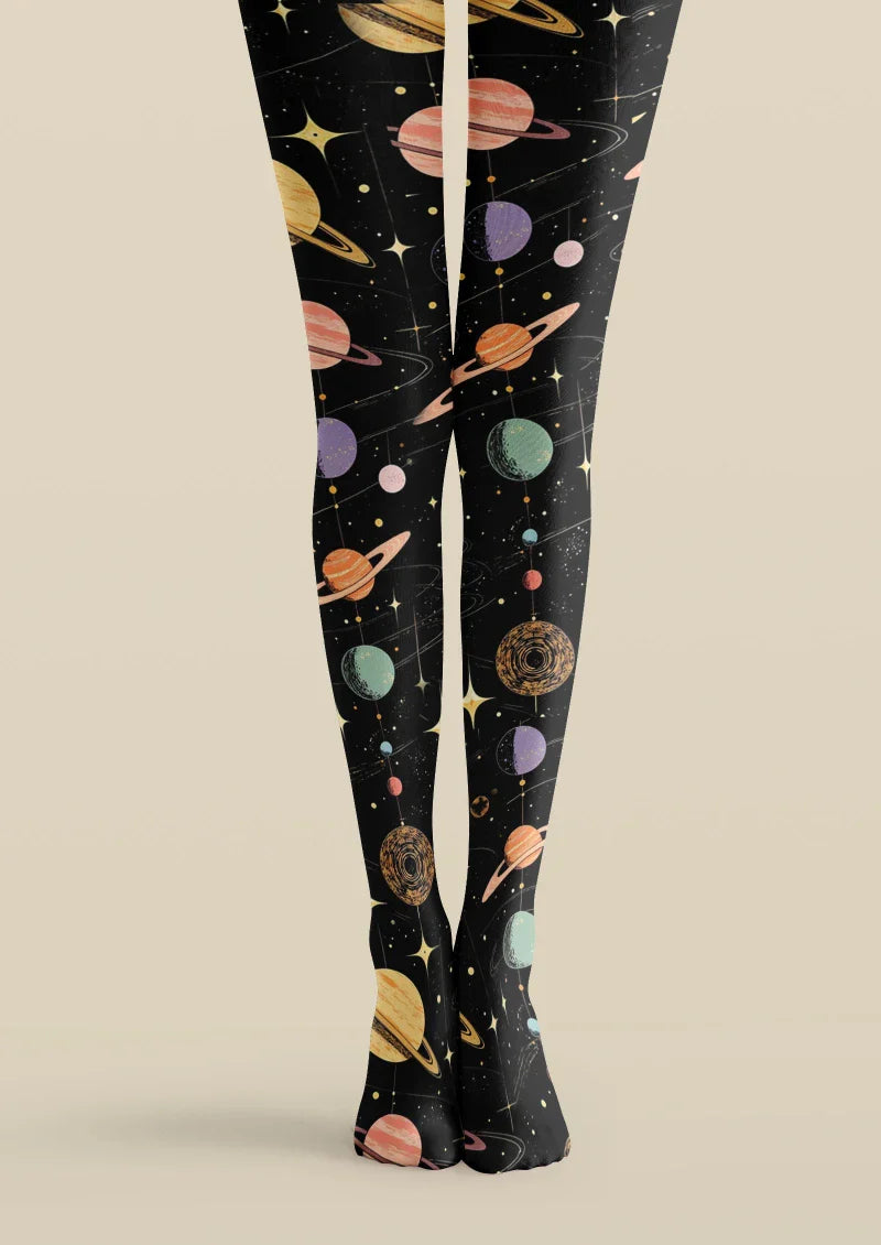 Starry Universe Graphic Tights Hosiery Pantyhose