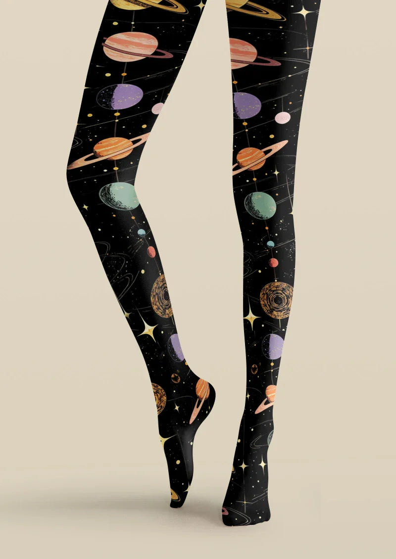 Starry Universe Graphic Tights Hosiery Pantyhose
