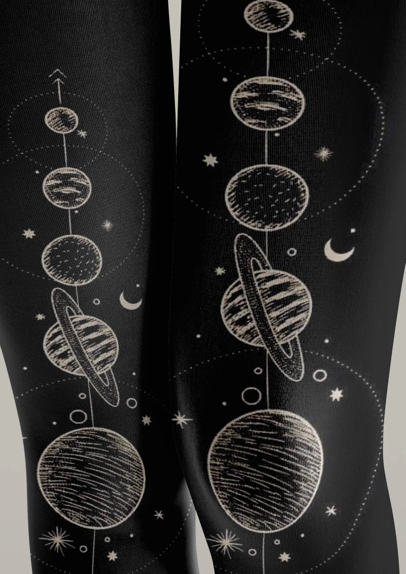 Circular Geometric Tights Hosiery Pantyhose