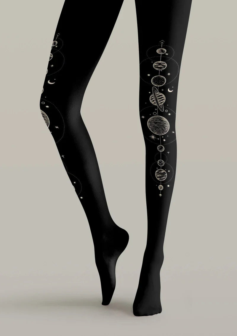 Circular Geometric Tights Hosiery Pantyhose