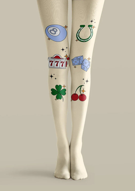 Lucky Element Graphic Tights Hosiery Pantyhose