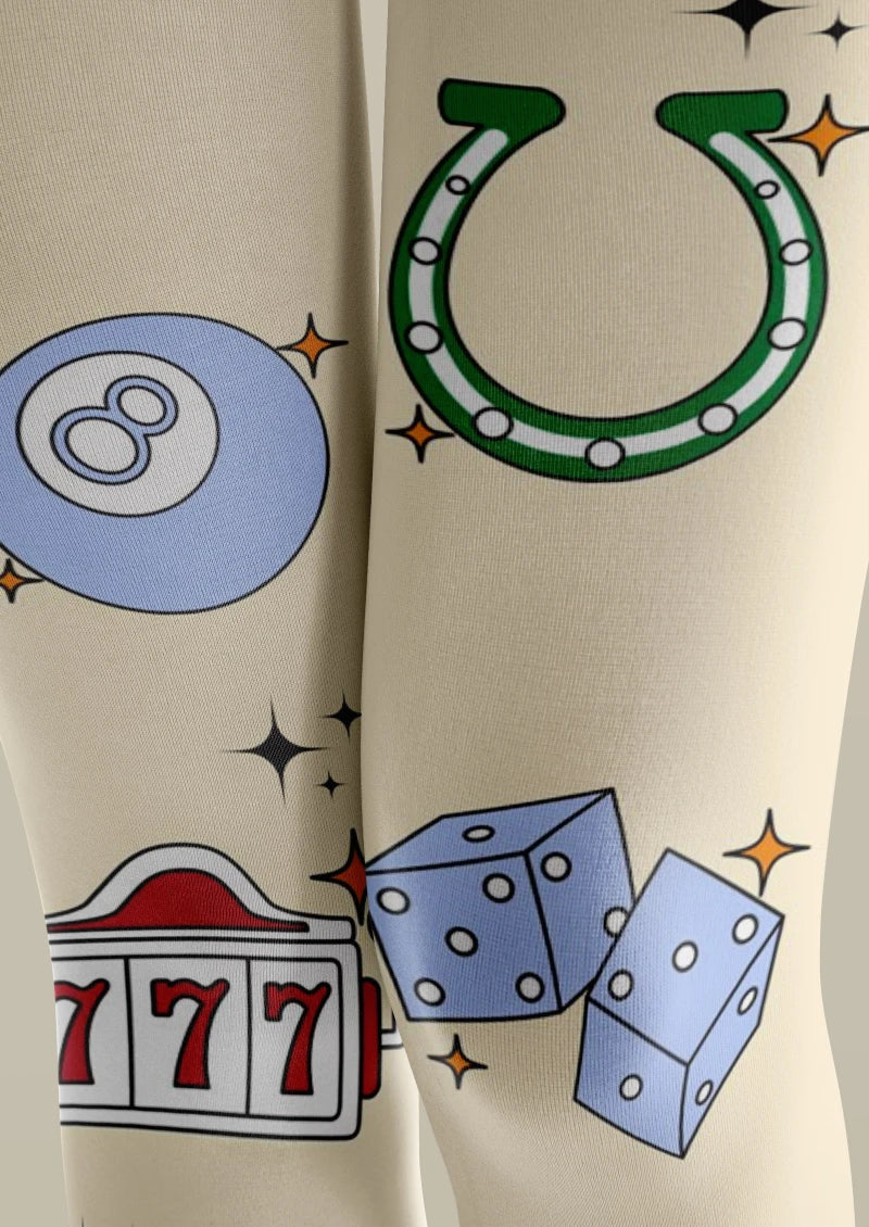 Lucky Element Graphic Tights Hosiery Pantyhose