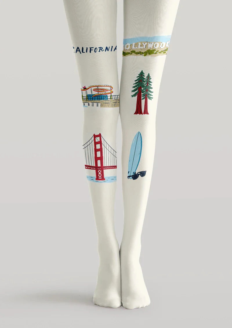 San Francisco Theme Graphic Tights Hosiery Pantyhose