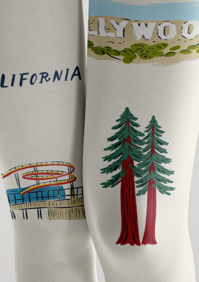 San Francisco Theme Graphic Tights Hosiery Pantyhose