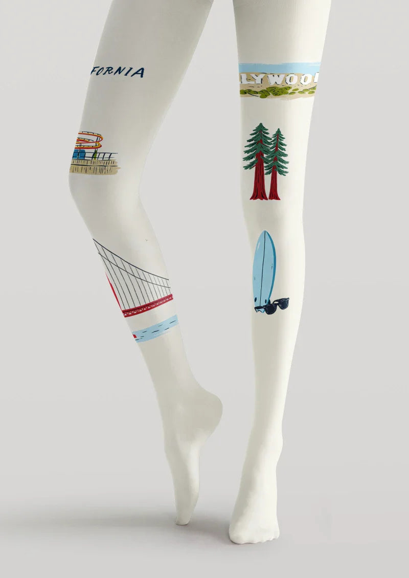San Francisco Theme Graphic Tights Hosiery Pantyhose