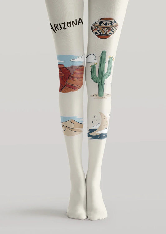 Arizona Theme Graphic Tights Hosiery Pantyhose