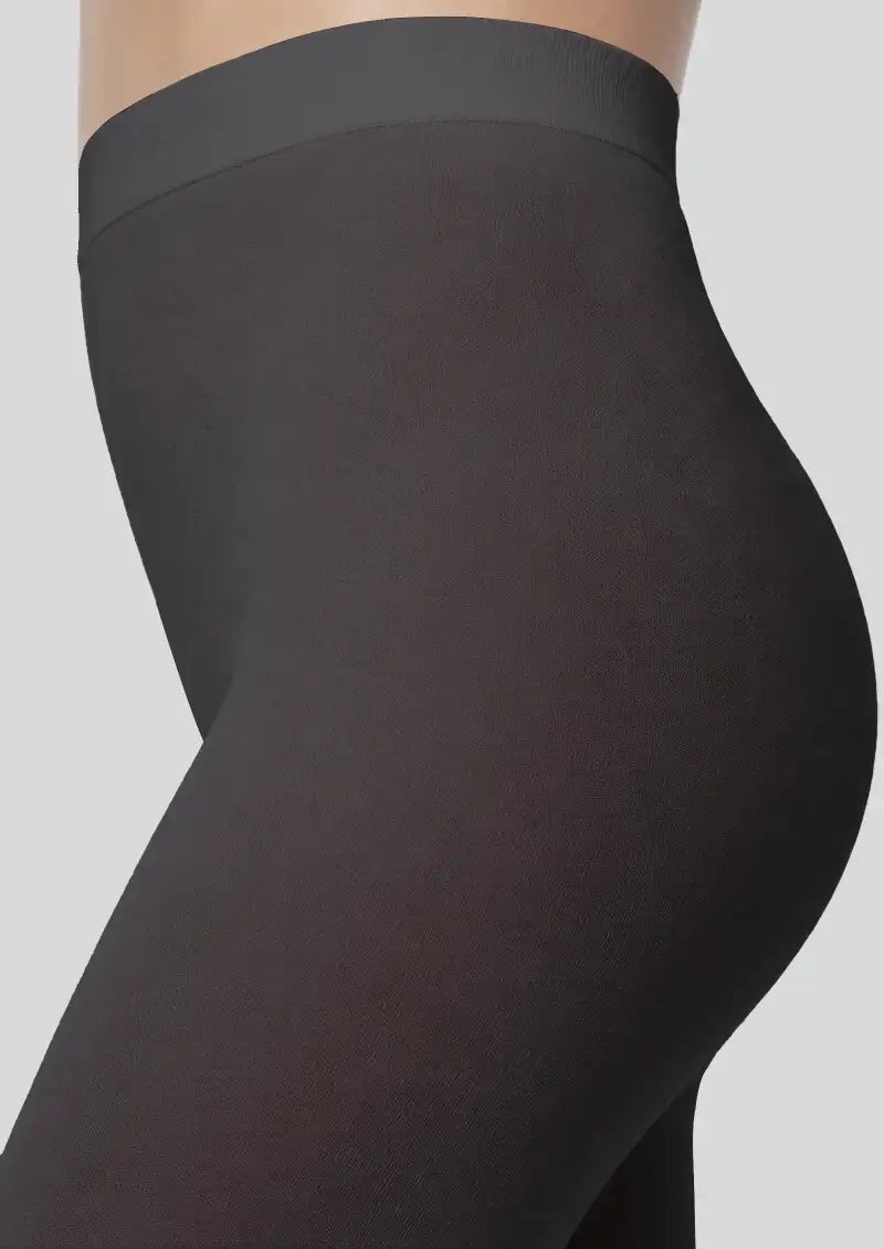 Midnight Wildflower Floral Footless Tights Hosiery Leggings