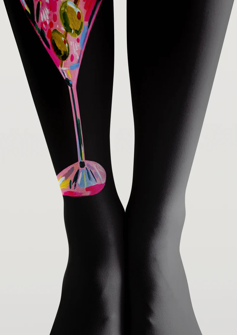 Black Dice Cocktail Tights