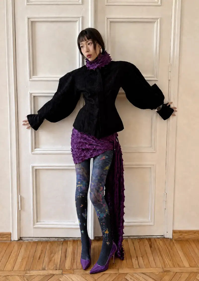 Galaxy Butterfly Graphic Tights Hosiery Pantyhose
