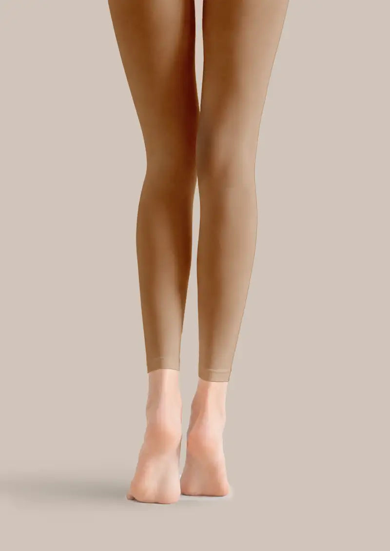 Vintage Floral Statue Collage Footless Tights Hosiery Leggings
