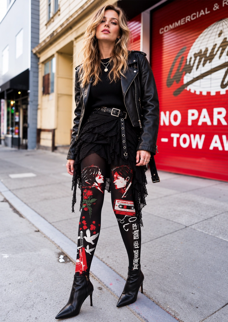 Black My Chemical Romance Tights
