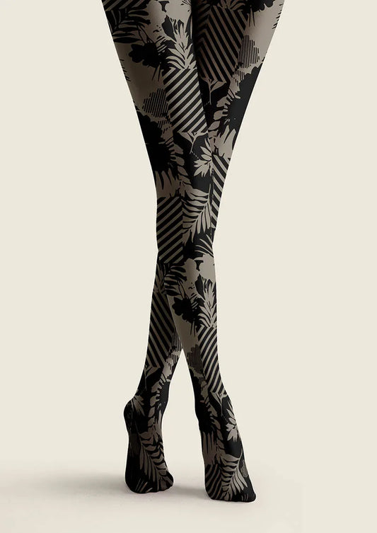 Baroque Bloom Copper Muse Tights Hosiery Pantyhose