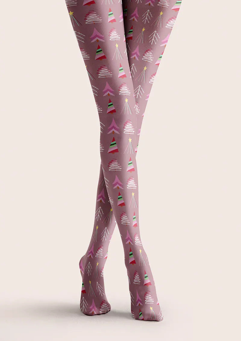 Christmas Fun Art Candy Sweetheart Tights Hosiery Pantyhose