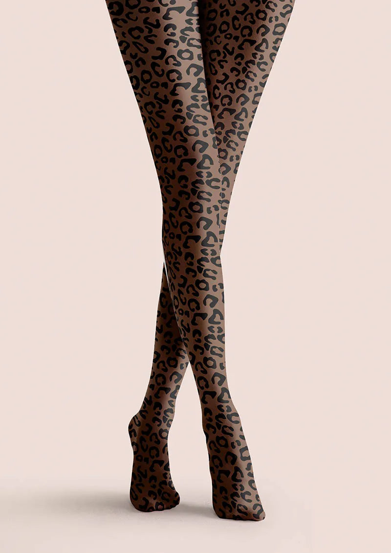 Neo Leopard Tights Hosiery Pantyhose