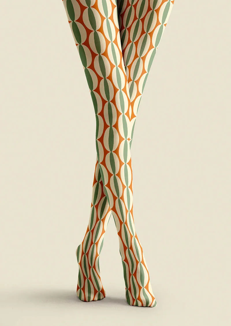 Geometric Art Geo Dot Tights Hosiery Pantyhose