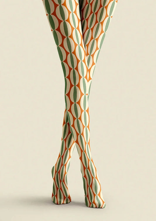 Geometric Art Geo Dot Tights Hosiery Pantyhose