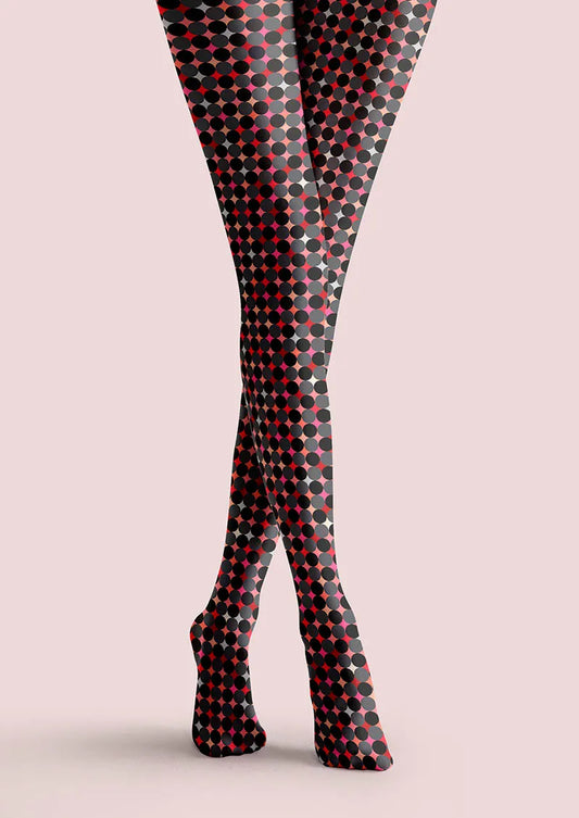 Pop Art Pixel Dots Tights Hosiery Pantyhose