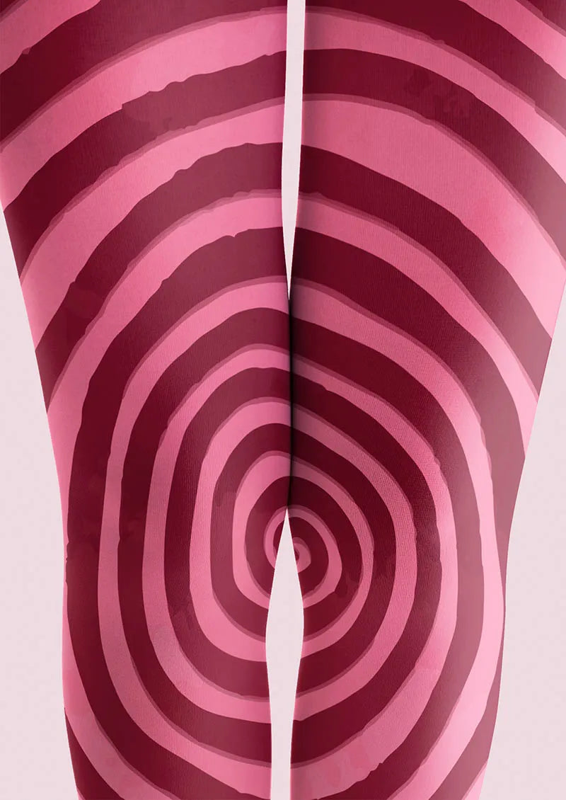 Pink Swirl Tights Hosiery Pantyhose