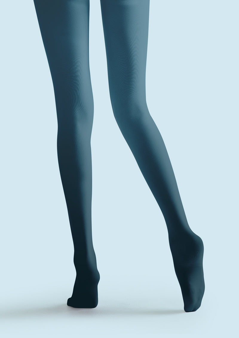 Blue Geometric Cat & Dog Art Tights Hosiery Pantyhose