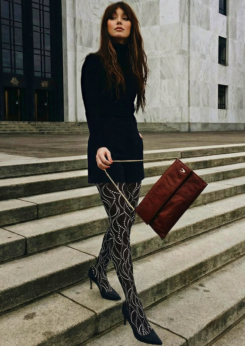Twisted Curve Tights Hosiery Pantyhose