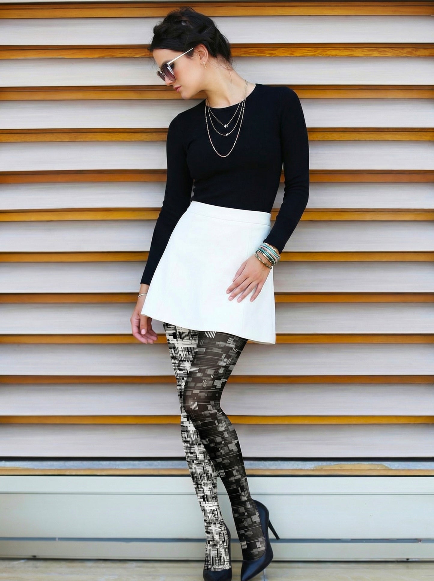 Urban Pixel Tights Hosiery Pantyhose