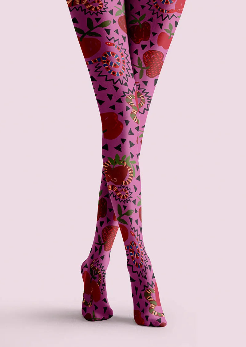 Valentine's Day Heart Kiss Tights Hosiery Pantyhose