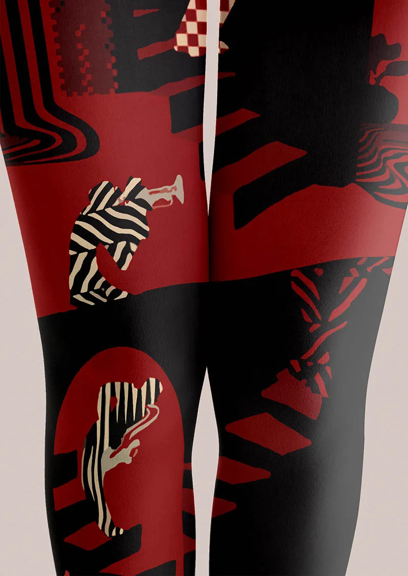 Musical elements Rock Lines Tights Hosiery Pantyhose