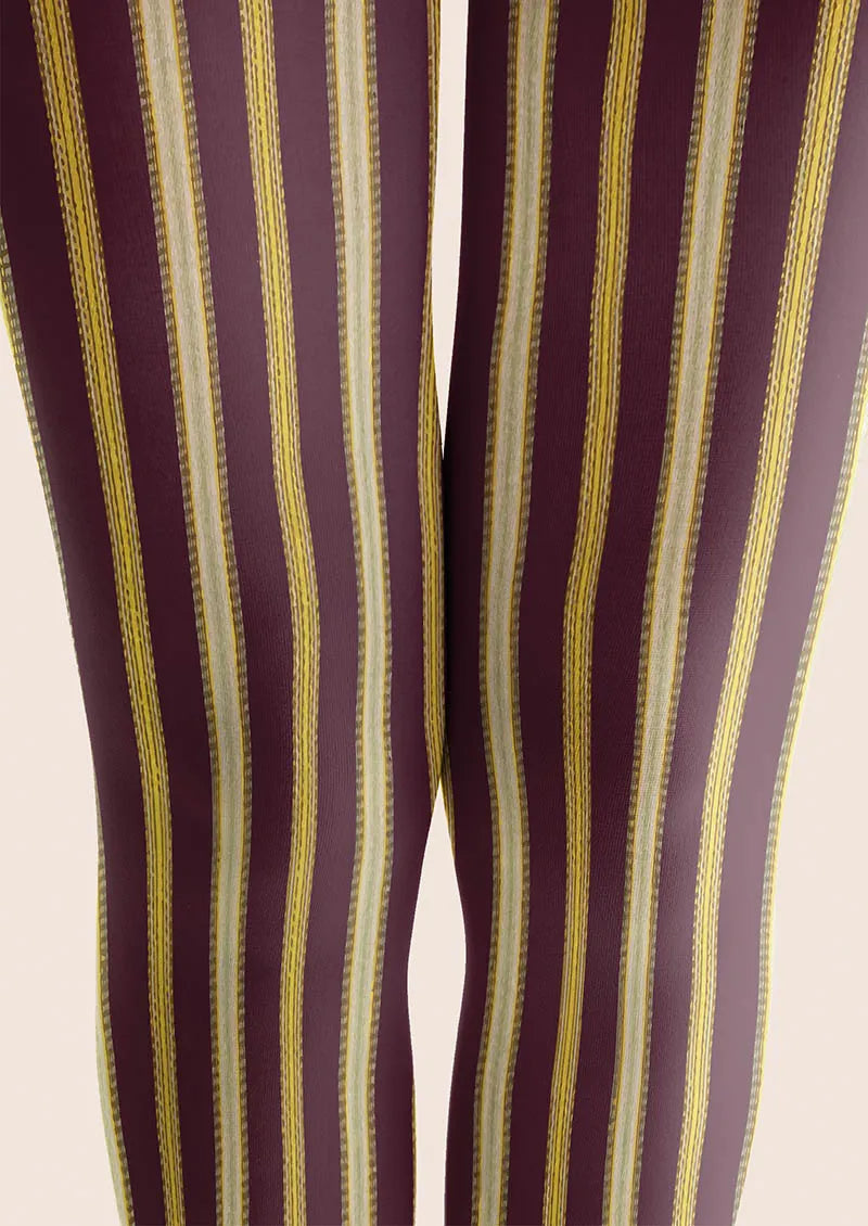 Retro Verticals Tights Hosiery Pantyhose