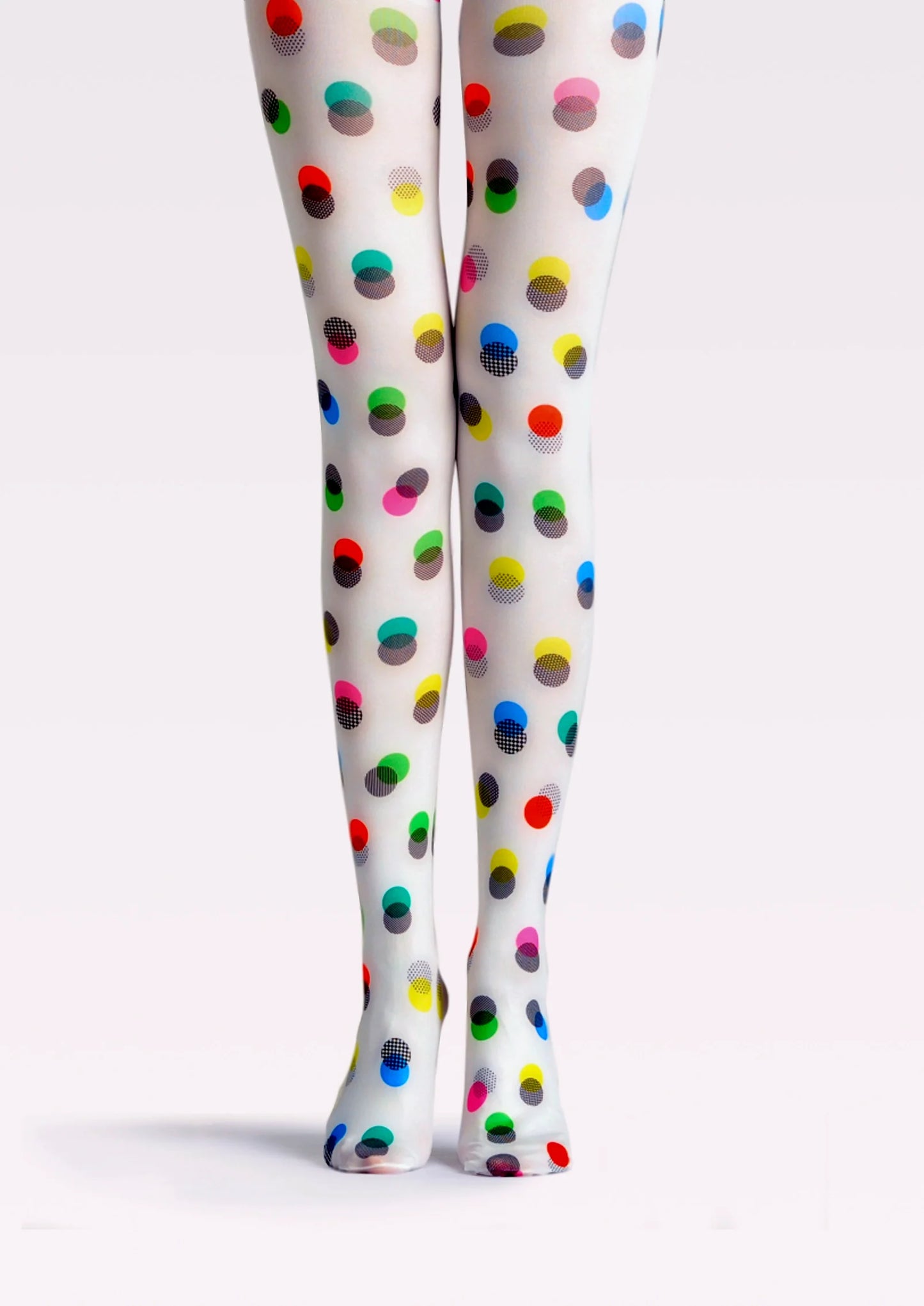 PopArt Print Tights Color Pantyhose/Tights [Polka dot candy]