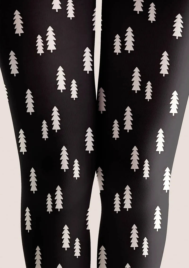 Christmas Fun Art Silent Noe Tights Hosiery Pantyhose