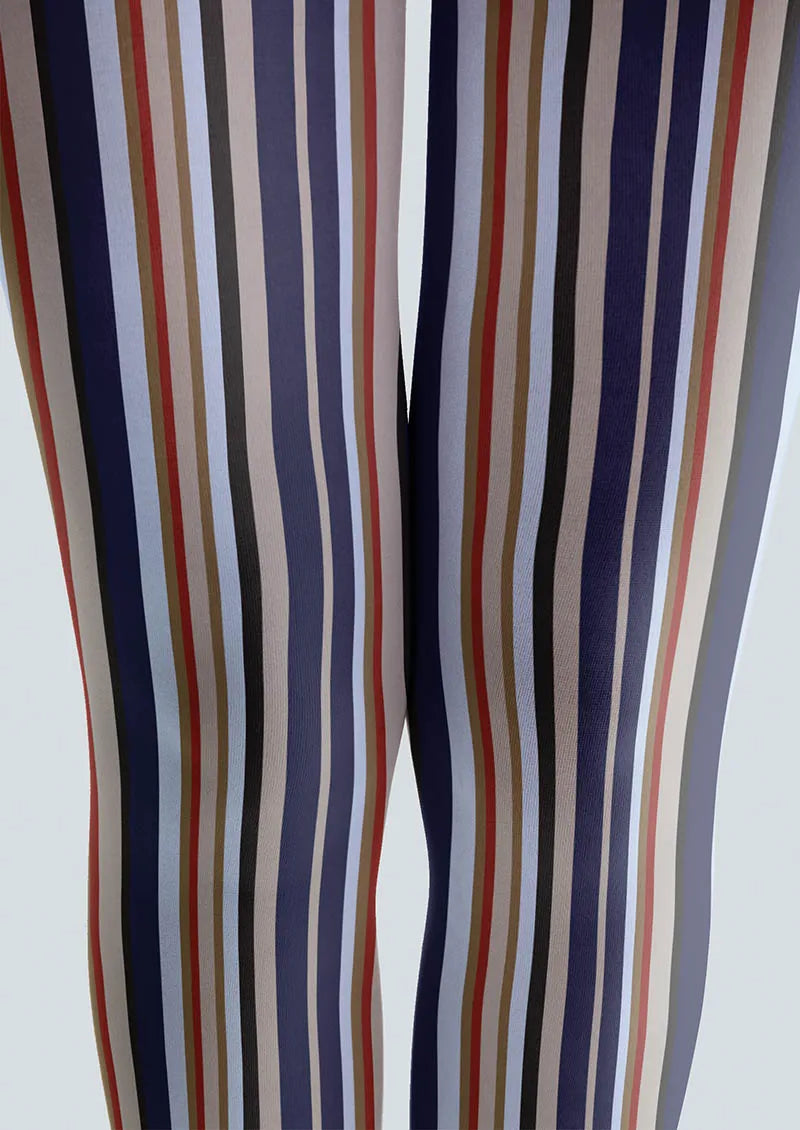 Geometric Art Cool Stripes Tights Hosiery Pantyhose