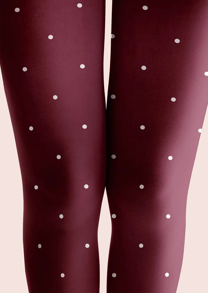 Pop Art Berry Dots Tights Hosiery Pantyhose